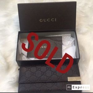 100% Authentic Gucci leather Wallet